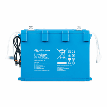 High-capacity 24V/100Ah Lithium LiFePO4 battery for reliable energy storage.
