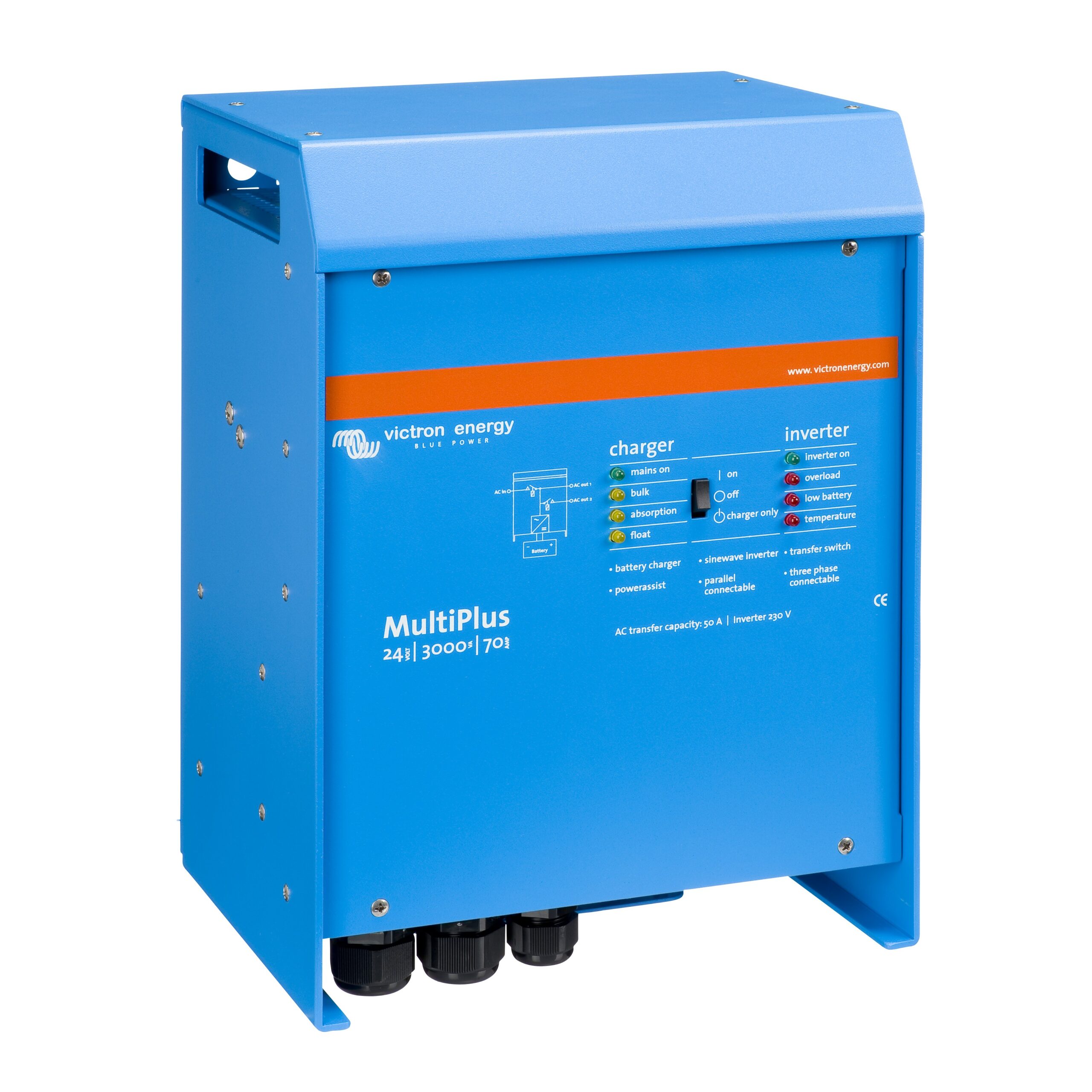 Victron MultiPlus 24/3000/70-50 120V VE.Bus Inverter/Charger (UL 1741 & 458) - Image 3