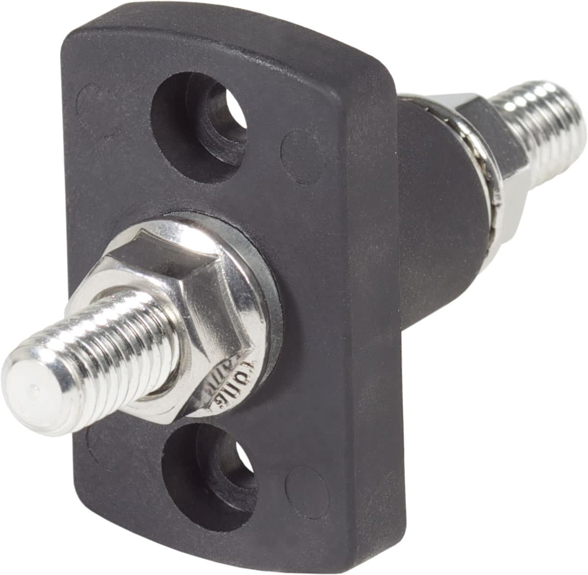 Blue Sea 2203 Terminal Feed Through Connector - 3/8in-16 Studs (Black)