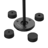 12 Volt Power mounting base with rubber feet for secure installation.