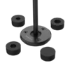 Heavy-duty 12V power weight plate with four black weights for strength training.
