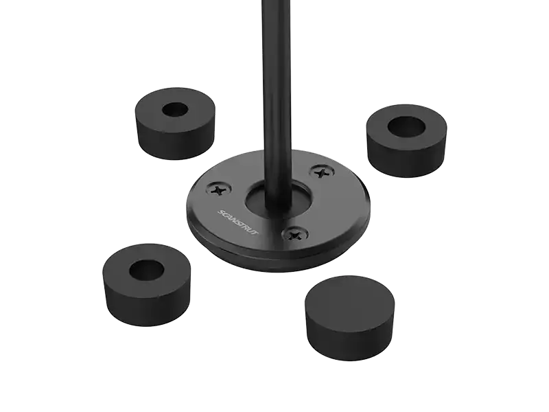Heavy-duty 12V power weight plate with four black weights for strength training.