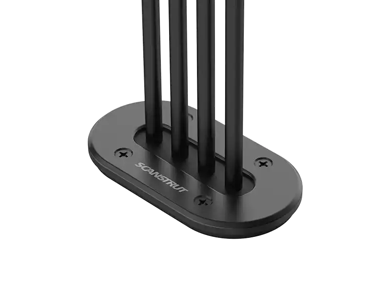 Durable 12V battery holder for secure power storage and management.