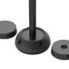 Battery mounting base with secure hold for 12V batteries.