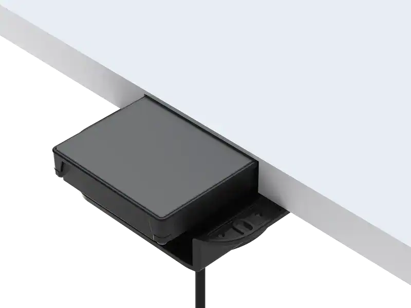 Battery storage box for 12V power systems, compact and durable.