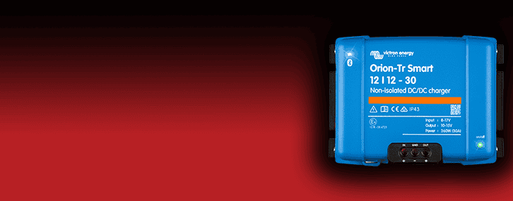 Blue Orion-Tr Smart 12V 30A DC charger for efficient battery charging.